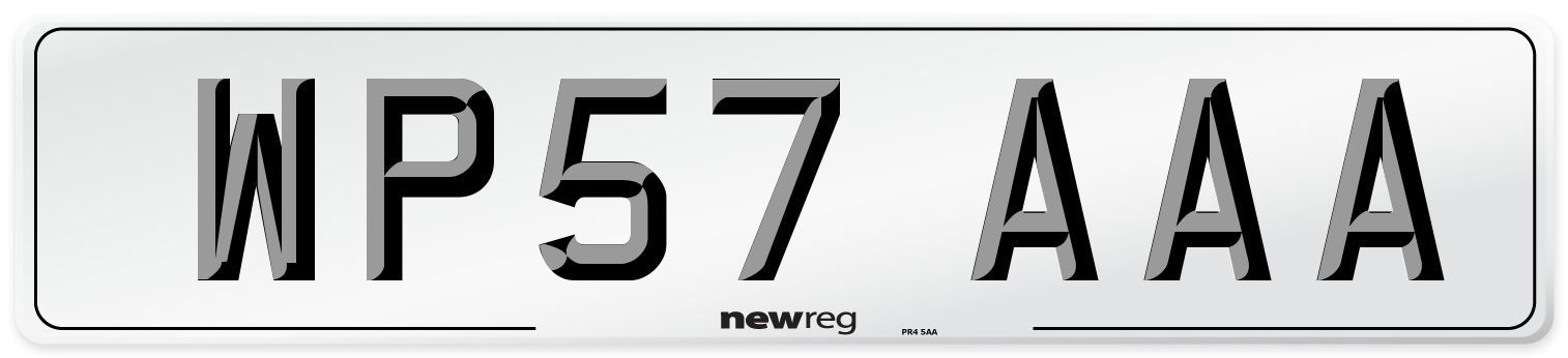 WP57 AAA Number Plate from New Reg